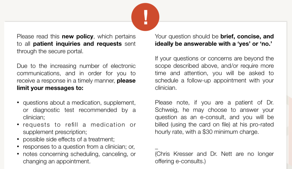 patient communication policy